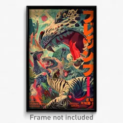 Japanese Movie Poster - Zany Zoo (Japan Psychedelic Trippy Art Retro Film Print)