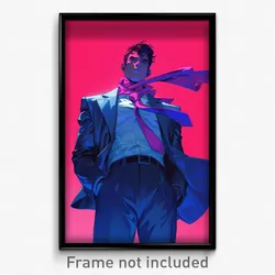 Movie Art Poster - Man Feeling Insecurity, Modest Pink Neckerchief (Film Print)