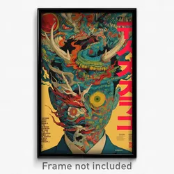 Korean Movie Poster - Musty Head (Korea Psychedelic Trippy Art Retro Film Print)