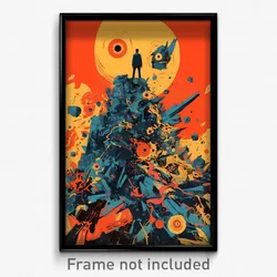 Movie Art Poster - Bustling Heights (Psychedelic Retro Weird Film Print)