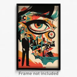 German Movie Poster - Unknown Pub (Germany Psychedelic Art Retro Film Print)