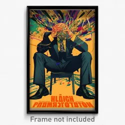 Russian Movie Poster - Man Feeling Gloomy, Artistic Business Suit (Art Print)
