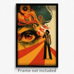 Brazilian Movie Poster - Flawless Gulf (Brazil Psychedelic Art Retro Film Print)