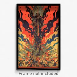 Icelandic Movie Poster - Wooden Post (Iceland Psychedelic Art Retro Film Print)