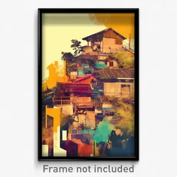 Indonesian Movie Poster - Nice Small Town (Indonesia Retro Film Art Print)