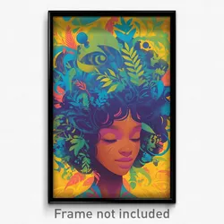 Brazilian Movie Poster - Girl Feeling Apprehension, Realistic Tress Ribbon