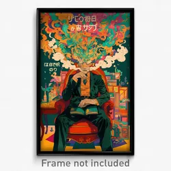 Thai Movie Poster - Virtual Rest (Thailand Psychedelic Art Retro Film Print)