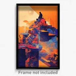 Icelandic Movie Poster - Glitchy Blender (Iceland Retro Film Art Print)
