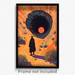 Greek Movie Poster - Giant Tunnel (Greece Psychedelic Art Retro Film Print)