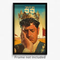 Hebrew Movie Poster - Man Feeling Self Critical, Candid Headpiece (Art Print)