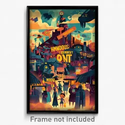 Mexican Movie Poster - Humongous Inn (Mexico Psychedelic Art Retro Film Print)