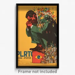 Brazilian Movie Poster - Man Feeling Mystified, Flashy Back Seamed Legwear