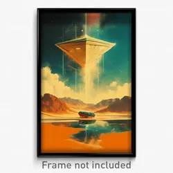Movie Art Poster - Golden Lodge (Psychedelic Trippy Retro Cartoon Film Print)