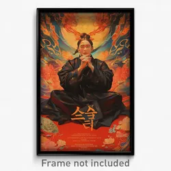 Korean Movie Poster - Man Feeling Grouchiness, Majestic Black Clothes (Print)