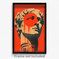 Greek Movie Poster - Nifty Statue (Greece Psychedelic Art Retro Film Print)