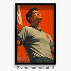 Mexican Movie Poster - Man Feeling Acceptance, Active Soccer Uniform (Art Print)