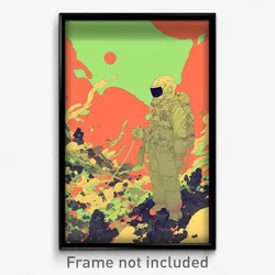 Art Poster - Thoughtful Trenches (Psychedelic Trippy Weird 11x17 Print)