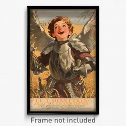 French Movie Poster - Boy Feeling Excited, Interesting Armor (France Art Print)