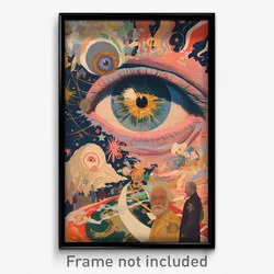 German Movie Poster - Narrow Scar (Germany Psychedelic Art Retro Film Print)