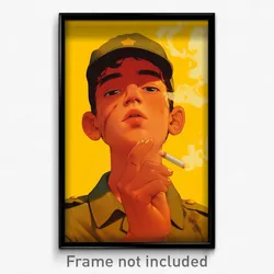 Brazilian Movie Poster - Boy Feeling Lazy, Notable Baseball Cap (Art Print)