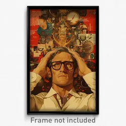 Greek Movie Poster - Man Feeling Nervous, Scientific Sleeves Rolled Up (Print)