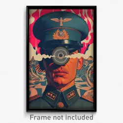 German Movie Poster - Man Feeling Paranoid, Gray Pilot Suit (Germany Art Print)