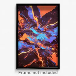 Art Poster - Cavernous Crack (Psychedelic Trippy Weird 11x17 Print)