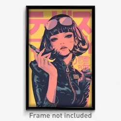 Movie Art Poster - Girl Feeling Interest, Rich Edgy Clothes (Retro Film Print)