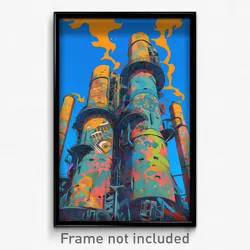 Art Poster - Unimaginable Silo (Psychedelic Trippy Weird 11x17 Print)