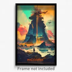 Icelandic Movie Poster - Immaculate Peninsula (Iceland Retro Film Art Print)