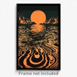 German Movie Poster - Rubbery Mooring (Germany Psychedelic Art Retro Film Print)