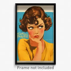 French Movie Poster - Girl Feeling Irritated, Amusing Micro (France Art Print)