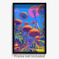 Art Poster - Plastic Swamp (Psychedelic Trippy Weird 11x17 Cartoon Print)