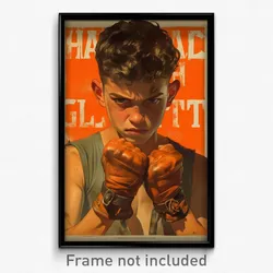 Brazilian Movie Poster - Boy Feeling Possessive, Small Orange Gloves (Art Print)