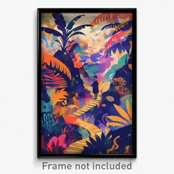 Bollywood Movie Poster - Whimsical Oubliette (India Retro Hindi Film Art Print)