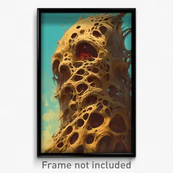 Art Poster - Flying Nest (Psychedelic Trippy Weird 11x17 Print)