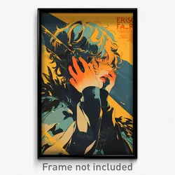 French Movie Poster - Boy Feeling Shame, Silver Fur Trimmed Cape (Art Print)