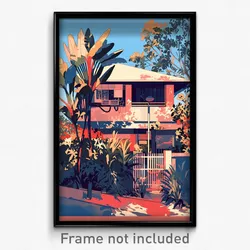 Indonesian Movie Poster - Basic American Architecture (Indonesia Film Art Print)