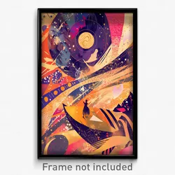 Hebrew Movie Poster - Interesting Music Venue (Israel Retro Film Art Print)