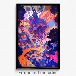 Art Poster - Plush Sawmill (Psychedelic Trippy Weird 11x17 Print)