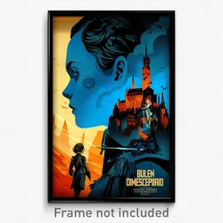 German Movie Poster - Blue Empire (Germany Psychedelic Art Retro Film Print)