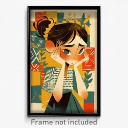 Spanish Movie Poster - Boy Feeling Apathy, Handmade Scrunchie (Spain Art Print)