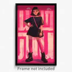 Thai Movie Poster - Girl Feeling Positive, Notable Pink Legwear (Art Print)