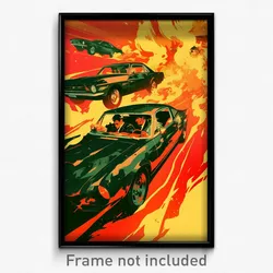 Thai Movie Poster - Shifty Car (Thailand Psychedelic Art Retro Film Print)