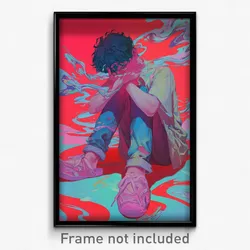Art Poster - Boy Feeling Exasperated Wearing Pink Ballet Slippers (Print)