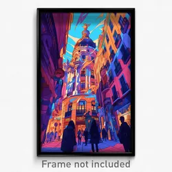 Art Poster - Thick Madrid (Psychedelic Trippy Weird 11x17 Cartoon Print)