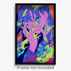 Anime Art Poster - Girl Feeling Greed Wearing Strong Chaldea Uniform (Print)