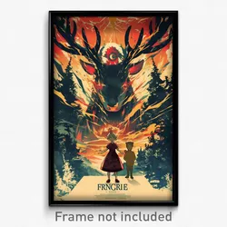 French Movie Poster - Boy Feeling Suspicious, Fancy Reindeer Costume (Art Print)