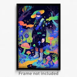 Anime Art Poster - Man Feeling Sadness Wearing Sturdy Costume (Print)