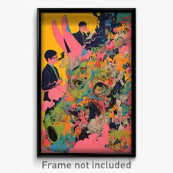 Thai Movie Poster - Pink Pub (Thailand Psychedelic Trippy Art Retro Film Print)